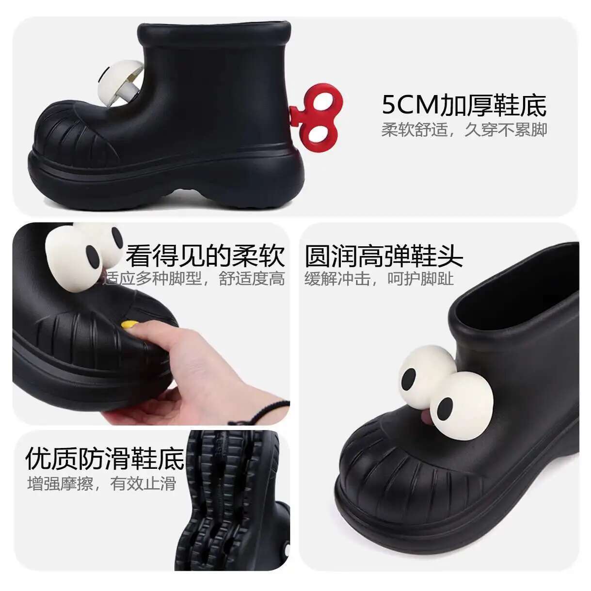 Sepatu Bot Hujan Wanita Ujung  - Women'S Fashion Rain Boots ulasan dan harga