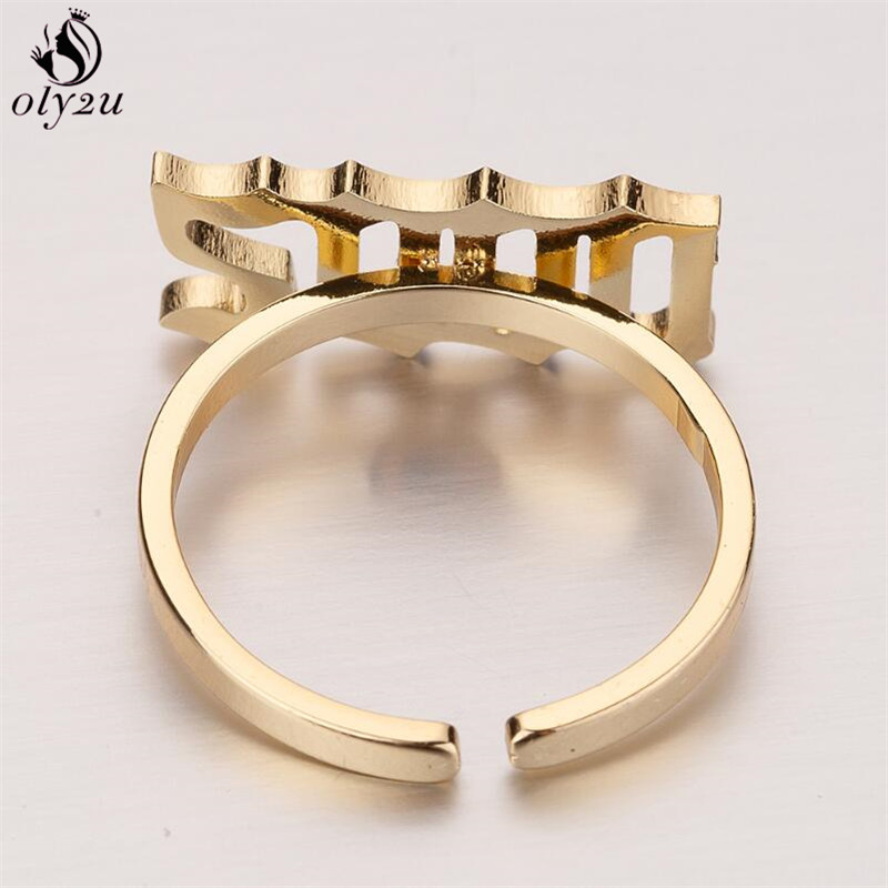 Oly2u Cincin Angka Tahun Lahir - Women'S Fashion Year 2000 ulasan dan harga