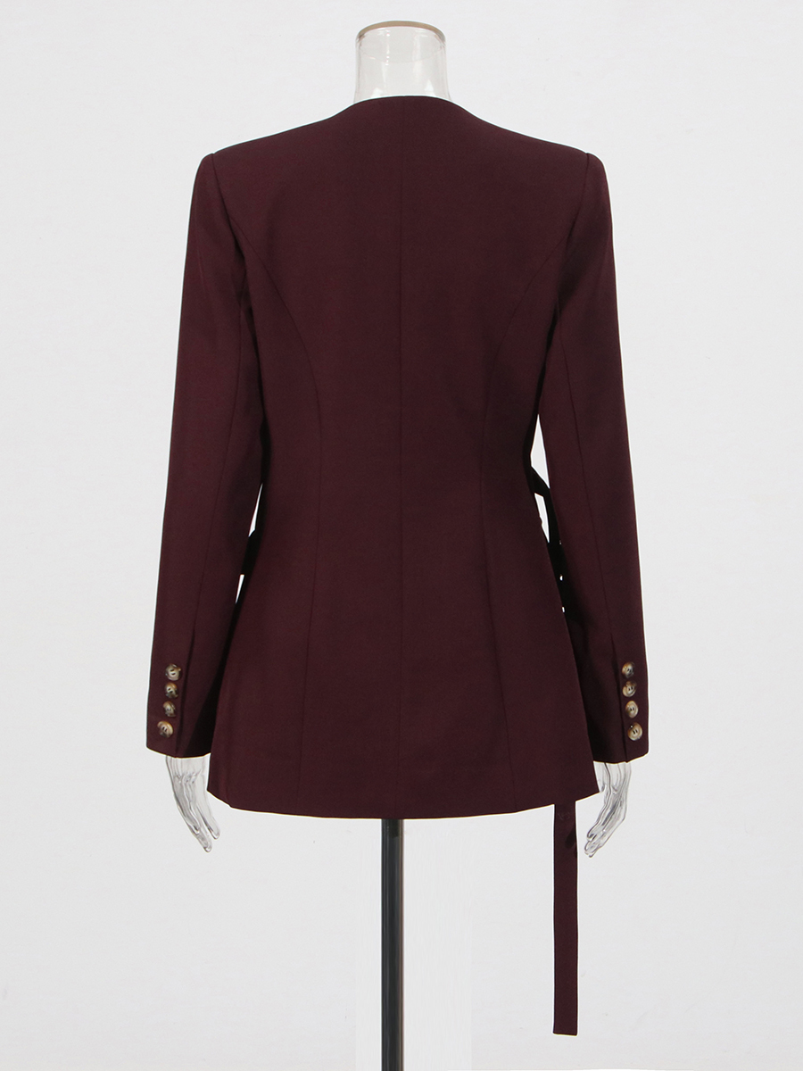 TWOTWINSTYLE Blazer asimetris  - Blazer Women Oversized ulasan dan harga