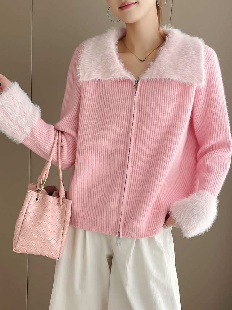Sweater Rajut Wanita Kerah Tur - Women'S Fashion Gilet ulasan dan harga