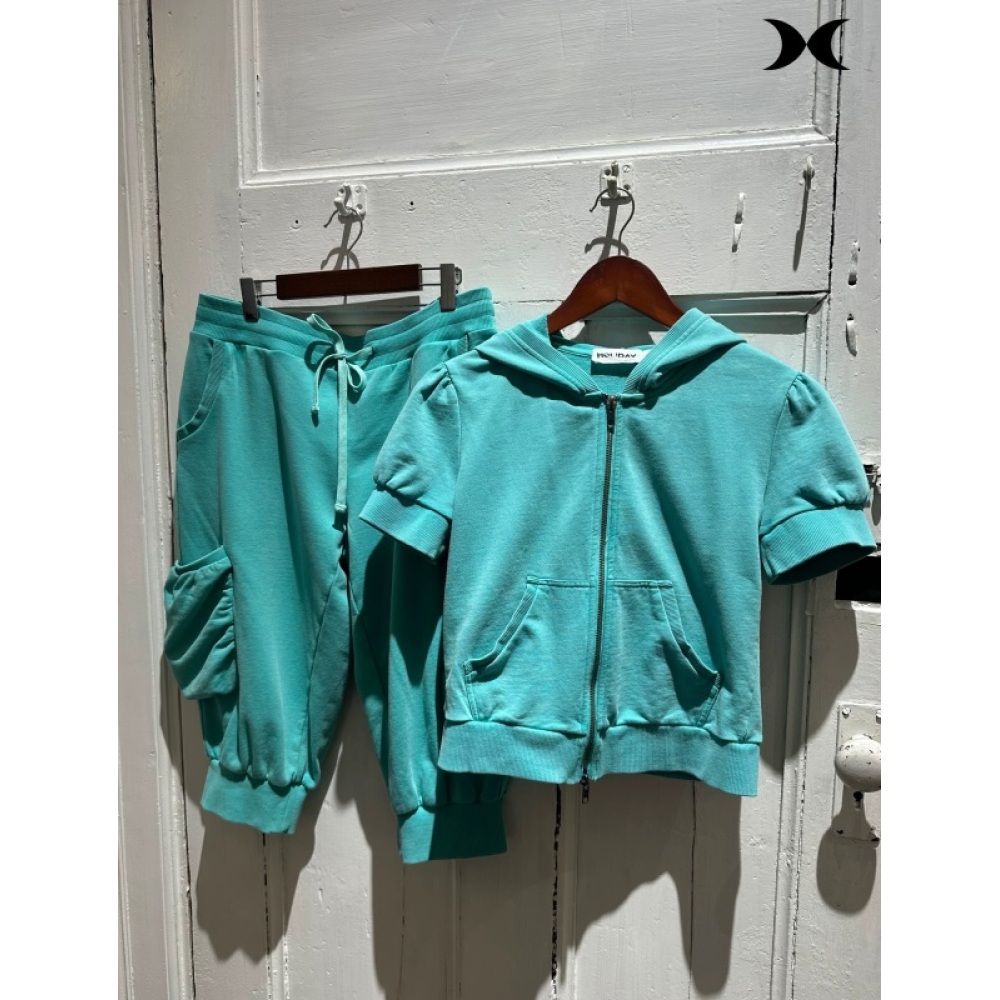 Setelan jaket hoodie pendek be - Trend Women Fashion ulasan dan harga