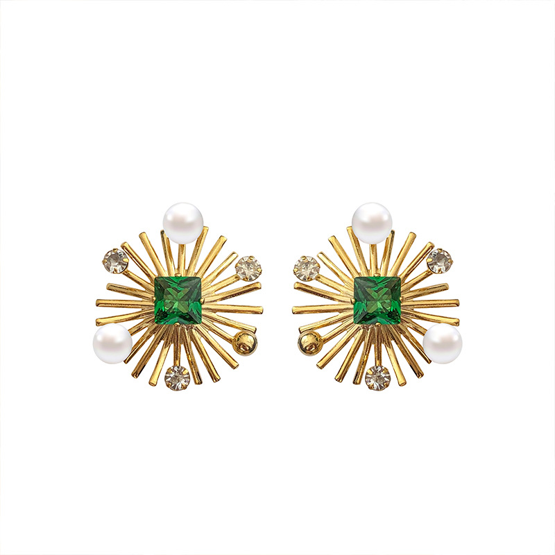 Anting Kristal Bunga Matahari  - Women Fashion Nz ulasan dan harga