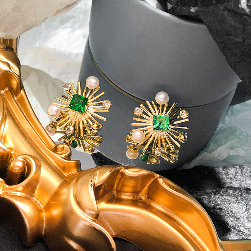 Anting Kristal Bunga Matahari  - Women Fashion Nz ulasan dan harga