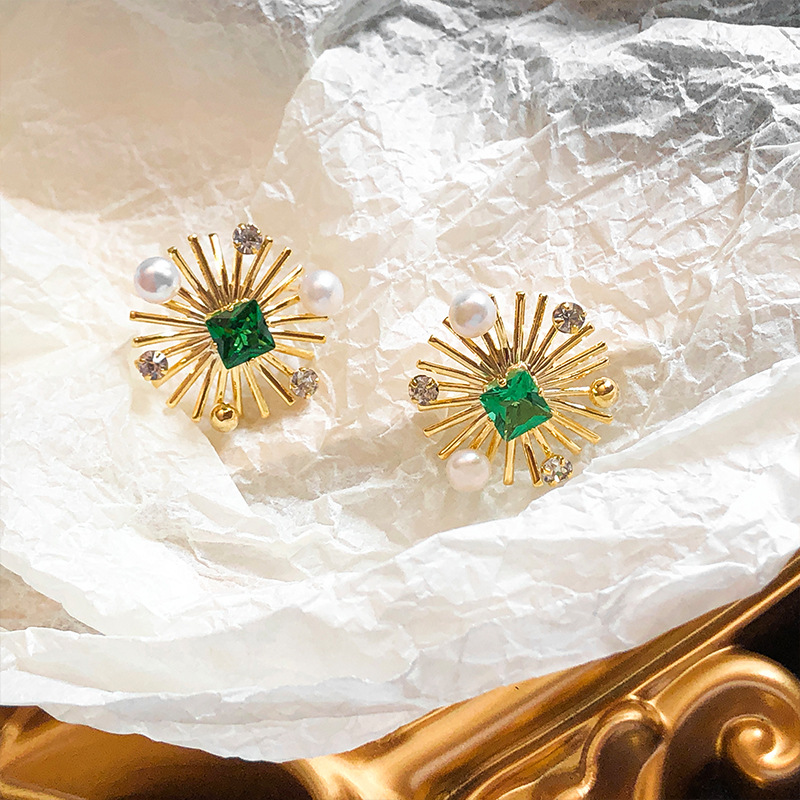 Anting Kristal Bunga Matahari  - Women Fashion Nz ulasan dan harga