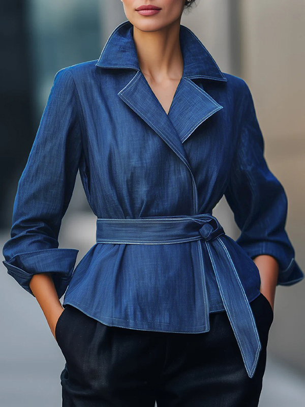 Jaket Denim Wanita Musim Gugur - Women'S Fashion Belts ulasan dan harga