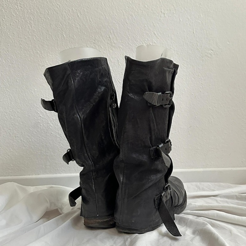 Sepatu Wanita Klasik Sepatu Bo - Women'S Fashion Leather Boots ulasan dan harga