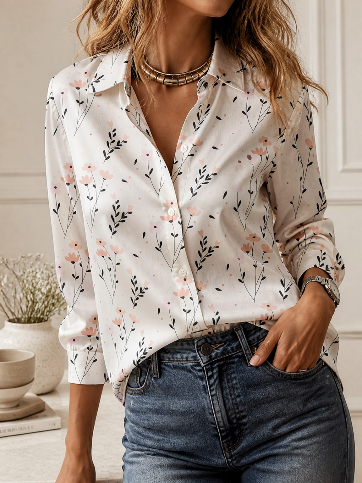 2026Kemeja Lengan Panjang Mini - Women'S Fashion Tops ulasan dan harga